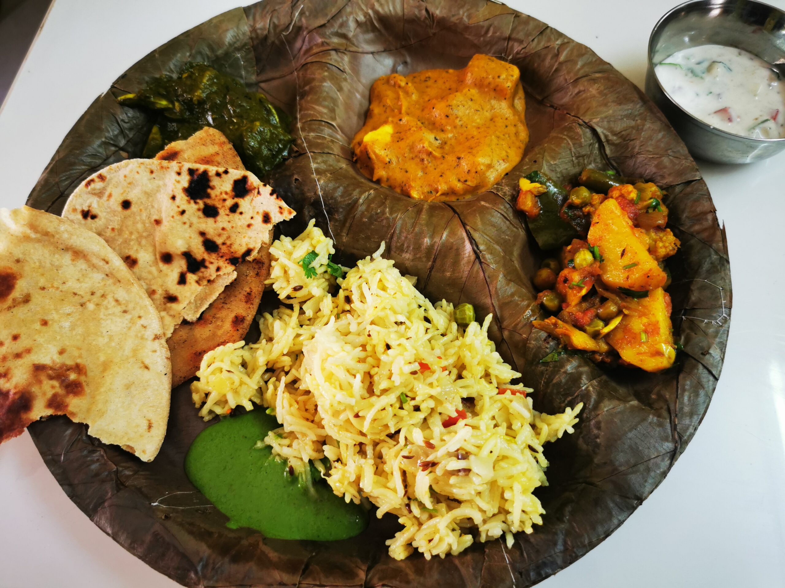 Ayurvedic food with indian spices