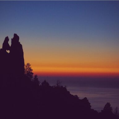 coucher du soleil en corse