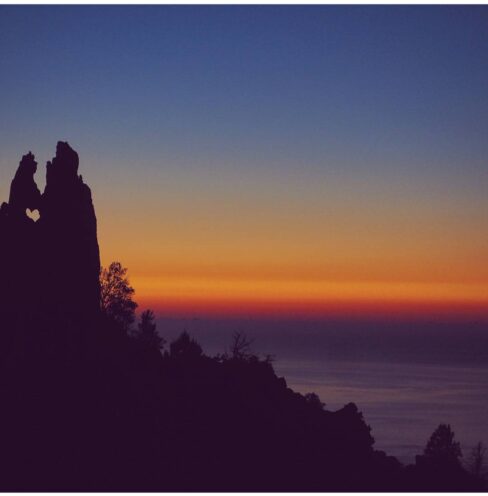 coucher du soleil en corse